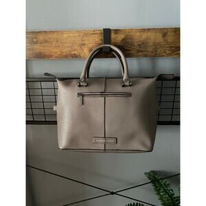 Danielle Nicole Gray Leather Satchel